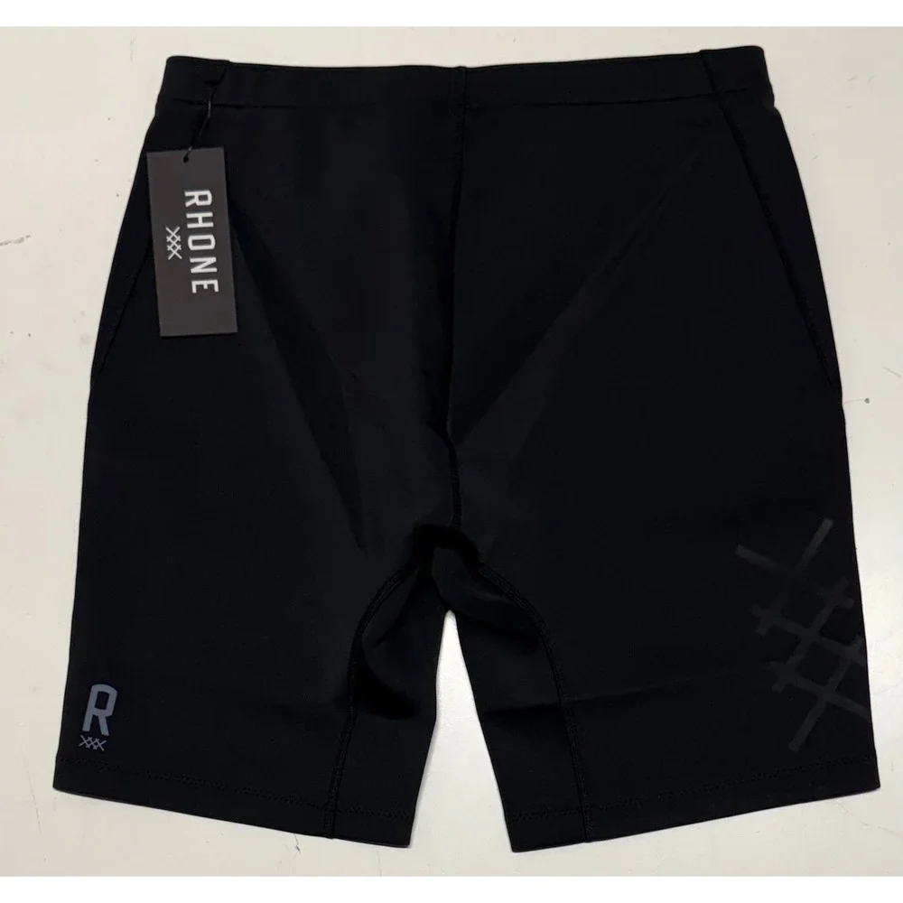 Rhone Freeride Jammer Shorts Mens Med Black Water Resistant 8 Inch Compression
